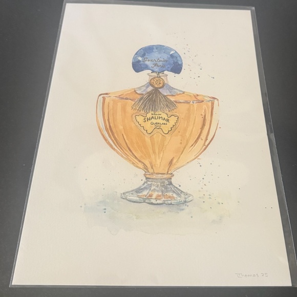 Drawing of Guerlain's Perfume Shalimar - Picture 4 of 6